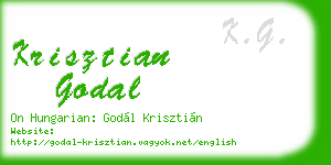 krisztian godal business card